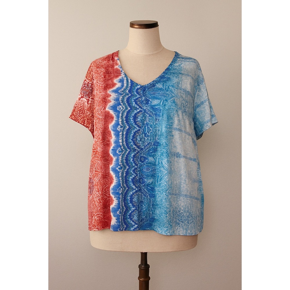 Catherines 3XWP Shirt T-shirt Petite Women Mature Grandmacore Boho Cottagecore